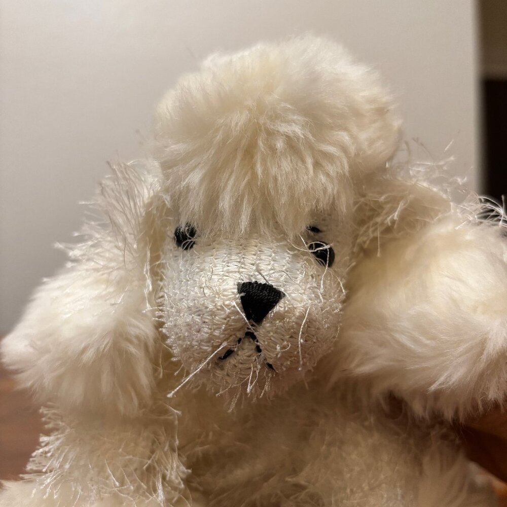 Webkinz white poodle plushie (no codes)
